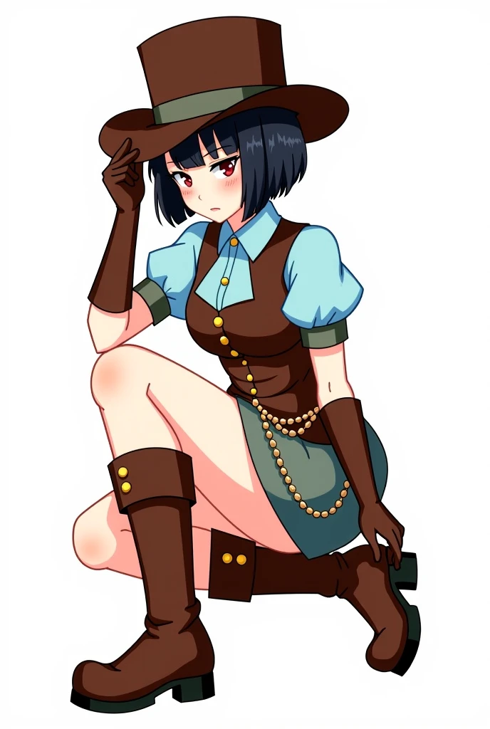 (high resolution, pixel perfect, realistic, gorgeous illustrations), (hyper quality, muste piece, etheric: 1.4), (solo, 1girl), ((ong hair, black hair, blue eyes)), (((((((stand,open legs)))))), cool atmosphere, ((finely detailed beautiful eyes and detailed face)), wide hips, Big breasts that are about to burst, fighter, ((((china dress)))), (leotard), ((cameltoe)), lewd woman, shiny skin, gleaming skin, sweat, simple background,