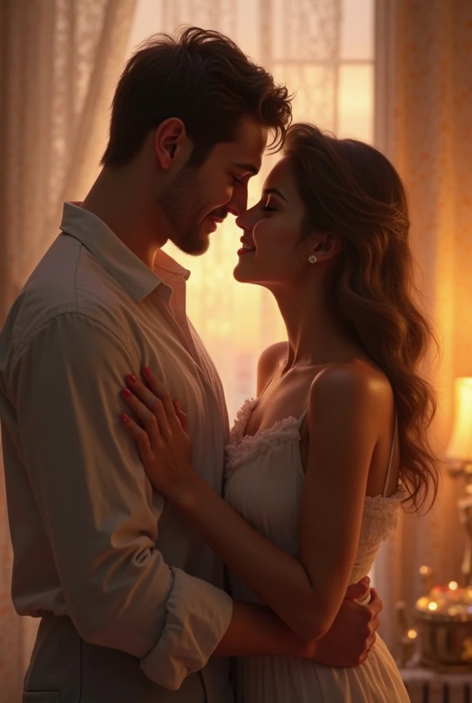 a beautiful 23 year old woman, tenderly sucking on her boyfriend's fingers, saliva dripping from her mouth, intimate, sensual, cinematic lighting, high quality, photorealistic, 8k, extremely detailed