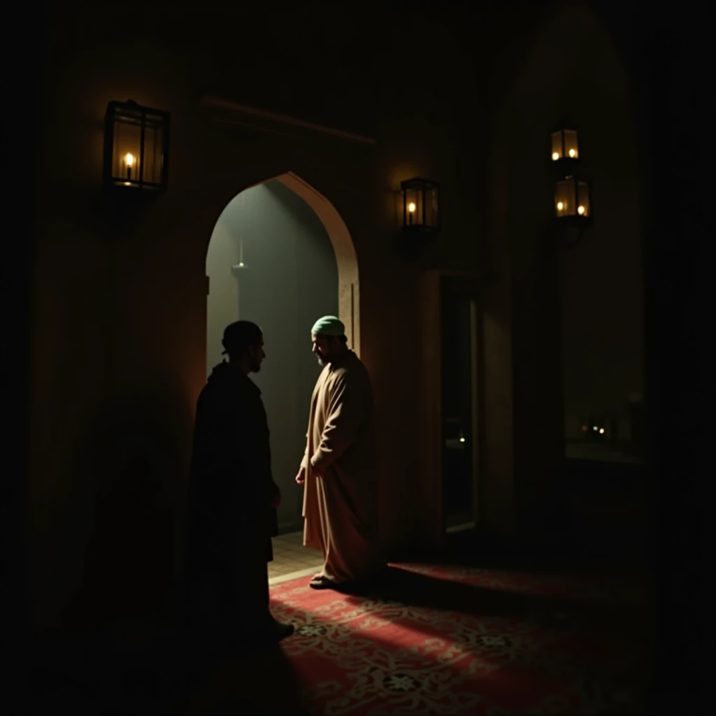 A muslim man have a ghost
