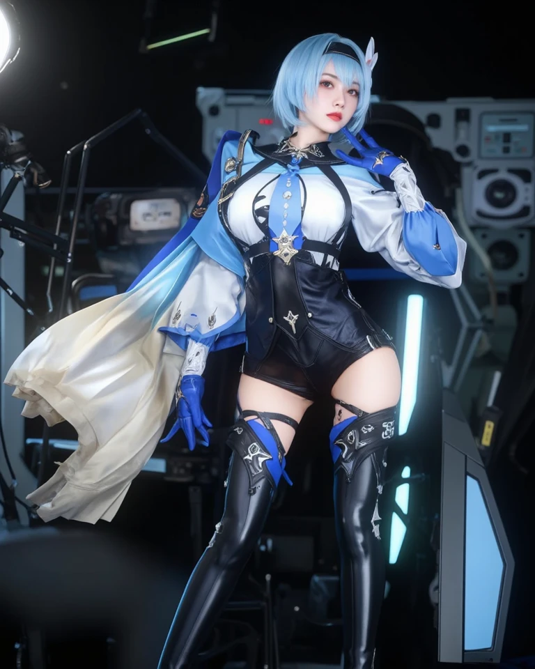 a close up of a girl (K-Pop idol), detailed hair , big booobs ,  shadowbringers cinematic, 4 k detail fantasy, a beautiful fantasy empress, game cg, xianxia fantasy, xianxia hero, 2. 5 d cgi anime fantasy artwork, cinematic goddess close shot, ruan jia and artgerm, wow 4 k detail fantasy, hyper-detailed fantasy character, high definition, hyper- detailed,perfect, fantastic, detailed facial and body skin texture, detail vagina (pussy), detail eyes, detailed everything.