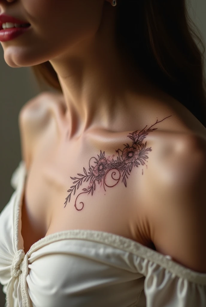 Tattoo near the breast