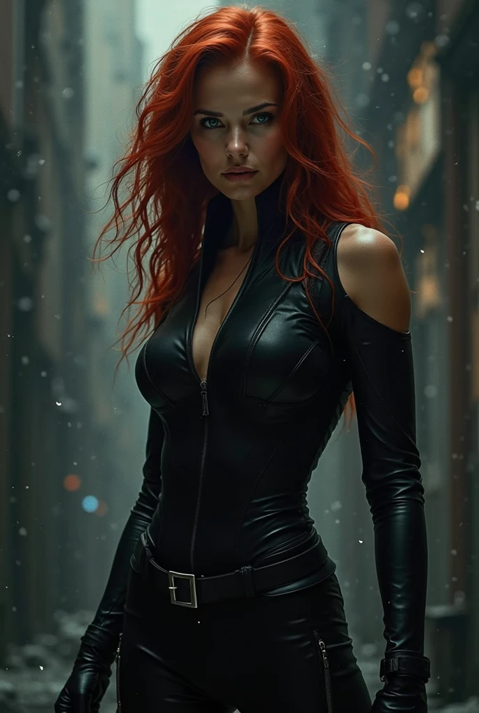 Margot Robbie wearing the Rogue Xmen uniform
