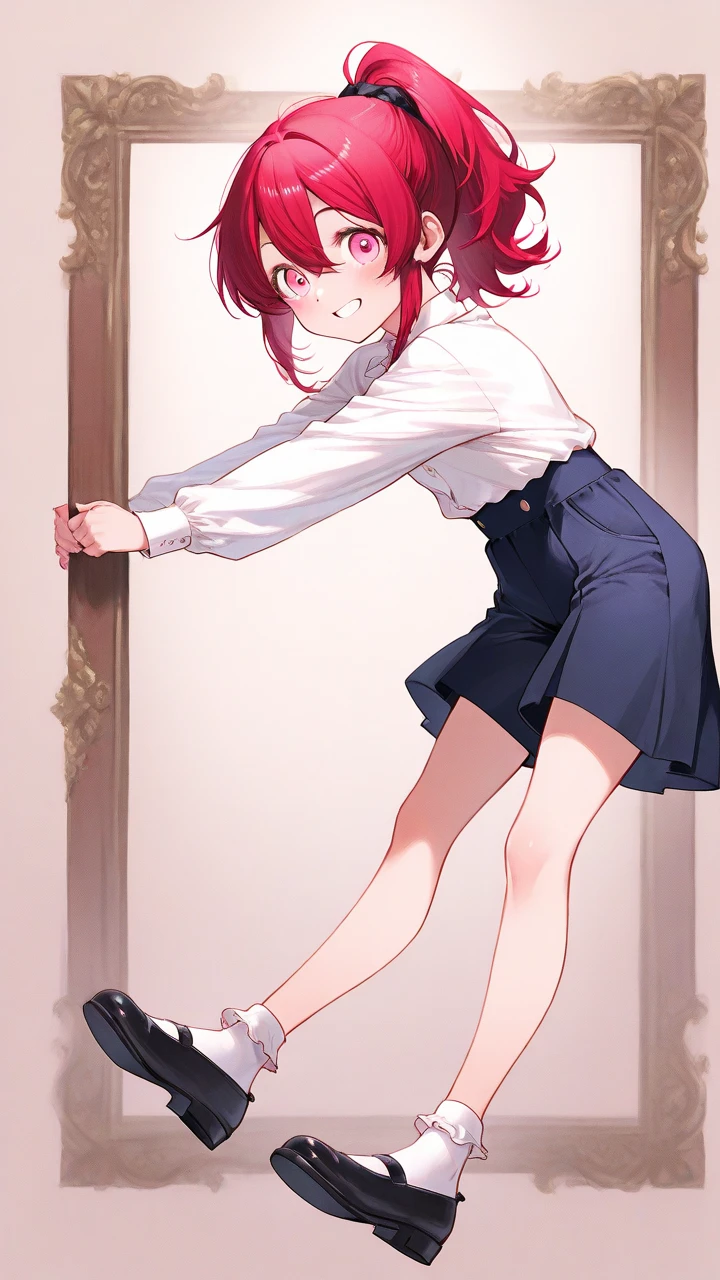 ((Best Quality)), ((Masterpiece)), (Details: 1.4),Anatomical, award-winning concept art, beautiful, fine details, warm soft color grading, depth of field, highly detailed CG Unity 8k wallpaper, amazing, best illustration, lens 135mm, glossy, light reflection, clear, very elaborate, RAW, photography, portrait, official art, beautiful and aesthetic, 1 girl, full body, full body photo of petite girl, child actor, red hair, red big eyes, short hair, black knee socks, sitting, hands on knees, absolute area, perfect feet, perfect toes, perfect foot shape, perfect toes, five toes, realism, vibrant, moment when the lover was in a miracle, fantastic visual depiction, professional effects, 13age, beautiful girl, petite girl, loli big, beautiful nails, Beautiful fingers