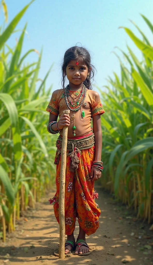 Chipi girl holding corn