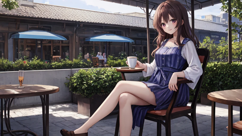 Chizuru Ichinose, leggings ,tank topSTANDING ViEW from below