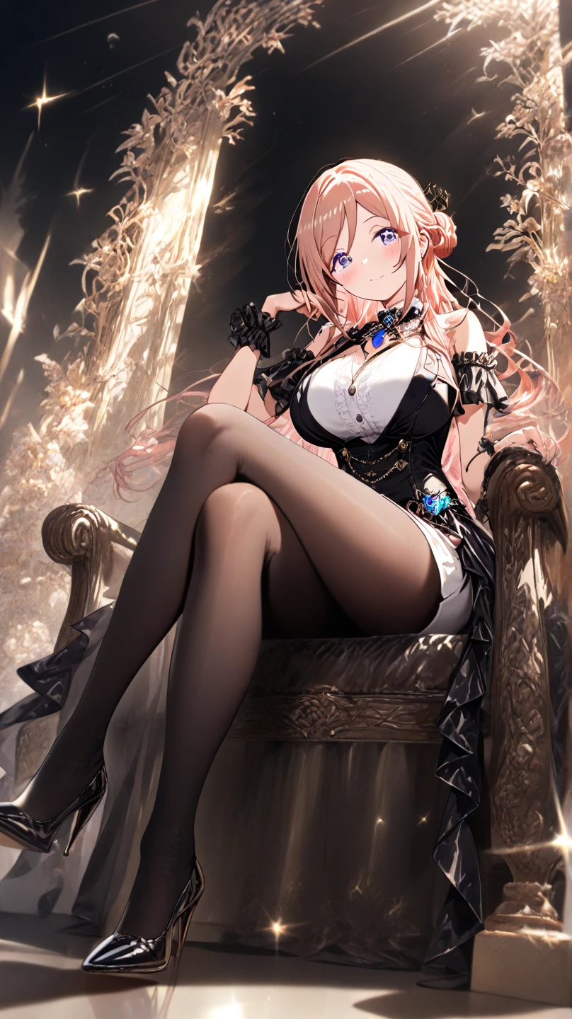 ((4k,tmasterpiece,best qualtiy)),maxiskit,dress conservatively 1 girl,独奏,full bodyesbian,Wide shot,standing on your feet,clutching a sword,whaite hair,long whitr hair,elvish ears,valkyrie,armour,angelicales,White bra,side bang,from the front side,Oversized body,natta,mont,looki at viewer,High seat on the stairs,There is a beautiful loli dressed in lilac clothes sitting down,The invisible scatters the nobility。
A burgundy red tail similar to Bibi Dong's, soft and smooth,The clear and flexible burgundy eyes reveal laziness,A pair of white and tender short legs overlapping,The little feet wrapped in pale pink dwarf heels swayed,The soul-devouring spider tied to the green neck ring kept making a squeaking sound,There is a touch of allure when it is cute,People can't help but turn into a puppy and crawl over to lick the enemy。