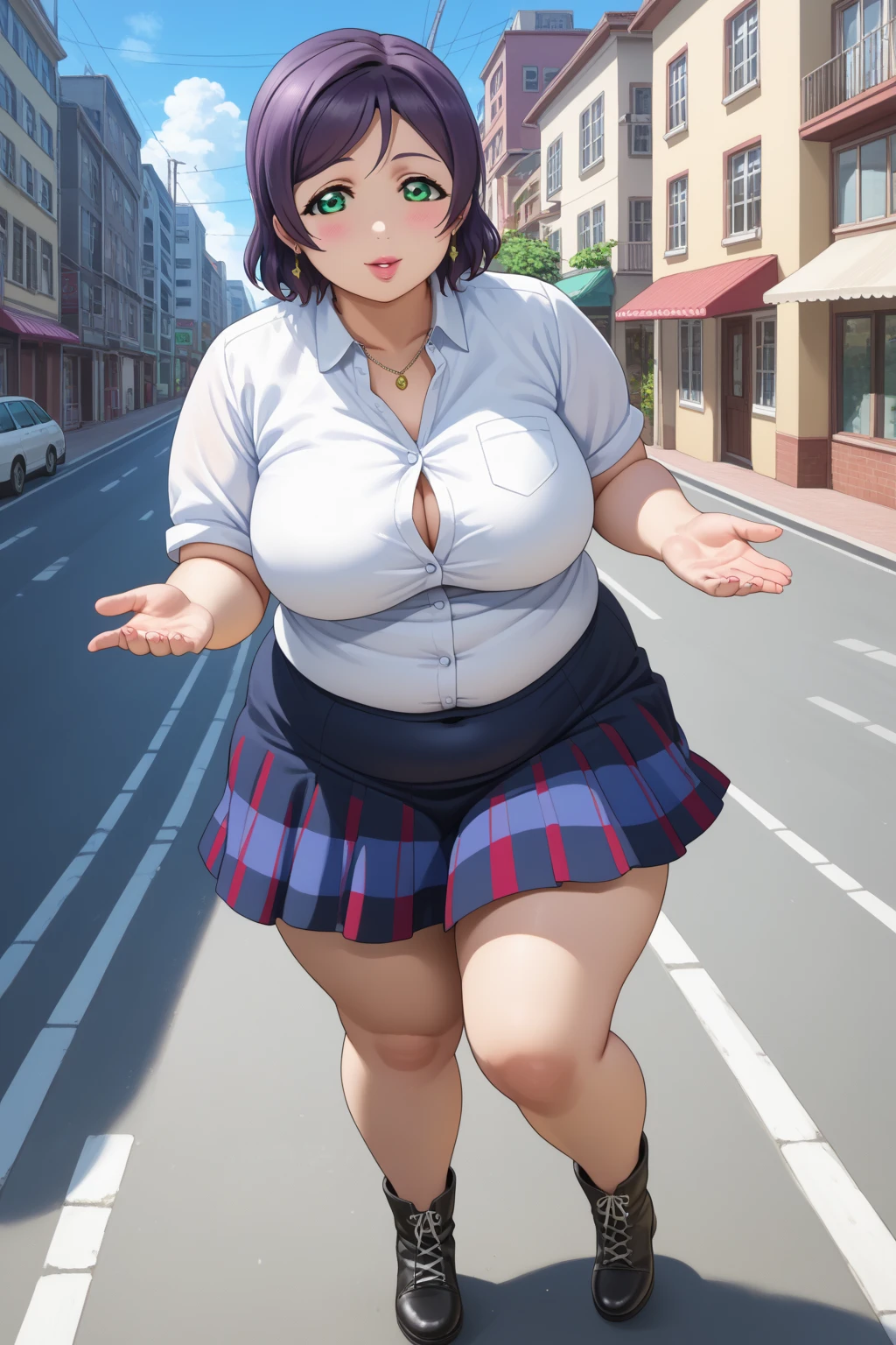(nsfw),masterpiece,ultra detailed,sharp focus,high resolution,(v sign with both hands:1.5),(aroused and suffering:1.5),,curvy female,face focus,off-the -shoulder sweater and short skirt,brown wavy hair,tongue,(sweaty:1.2),at morning,public park,grinning,cum on e,(trembling,flying heart-shapes),(squatting and spreading legs),