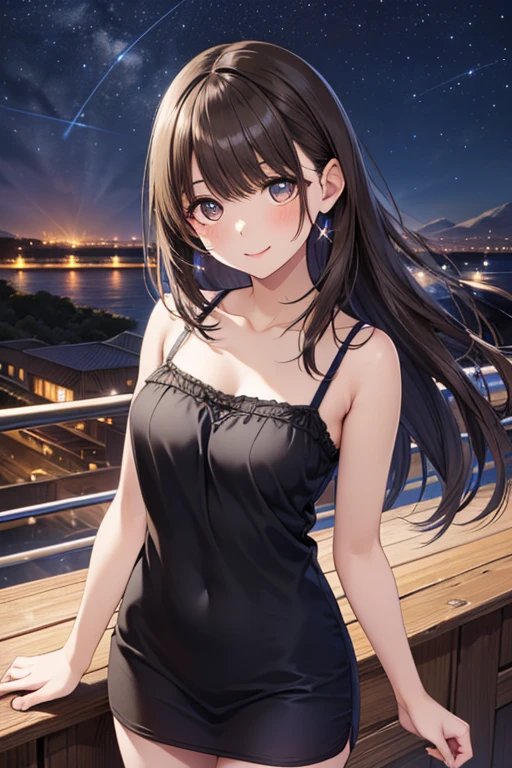 nsfw,
Gaoling loves flowers、Shiny brown hair, long hair、, Beautiful brown eyes、smile、Sparkling eyes, (Fine grain)、Ultra-detailed eyes、Very detailed顔, Very detailed目,Cowboy Shot、
masterpiece, Highest quality, Pixiv, 8K, Highest quality, masterpiece: 1.2), (Realistic, photoRealistic: 1.37),
Very detailed, girl 、cute, alone, Midnight, Beautifully detailed skies, Detailed Cafe, Sitting, date, (blush), (smile: 1.15), Small breasts (Mouth closed), Beautiful Eyes, Floating Hair NovaFrogStyle, backless camisole dress、Beautiful collarbone、I can see your shoulders