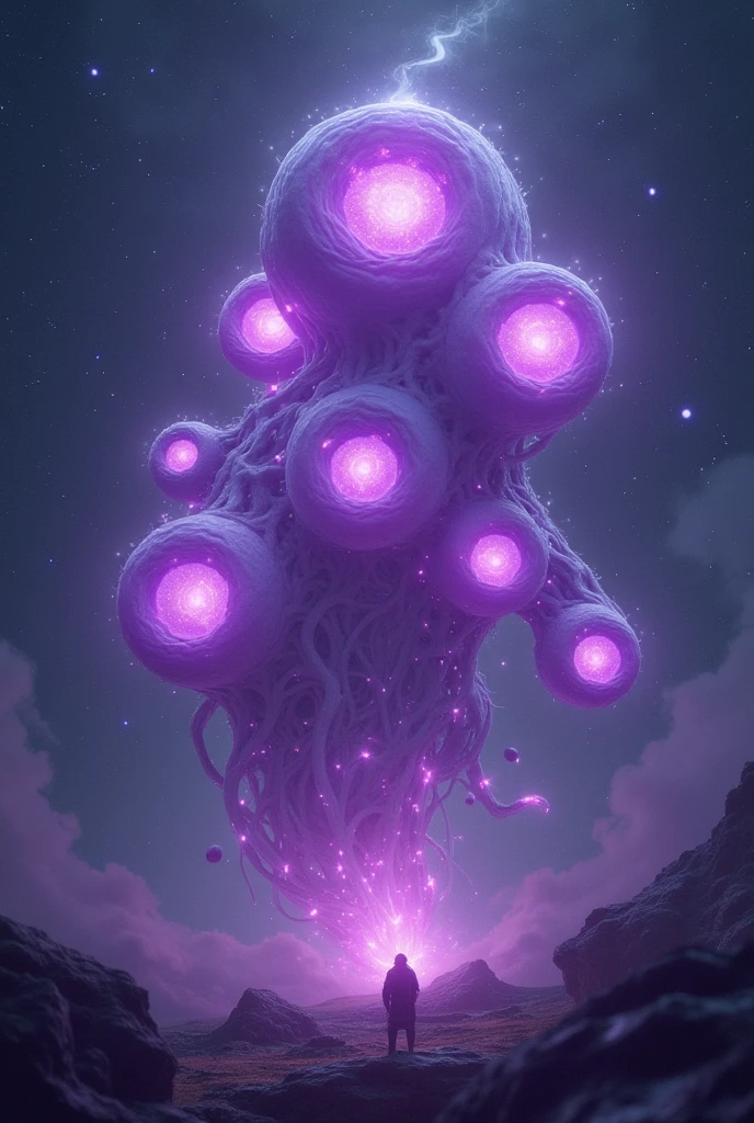 A close-up shot of a stylized brain illuminated by a glowing light bulb, set against a dark background with purple and silver accents, exuding wisdom and creativity, shot with a Nikon Z7 II, 50mm f/1.4 lens, vibrant colors