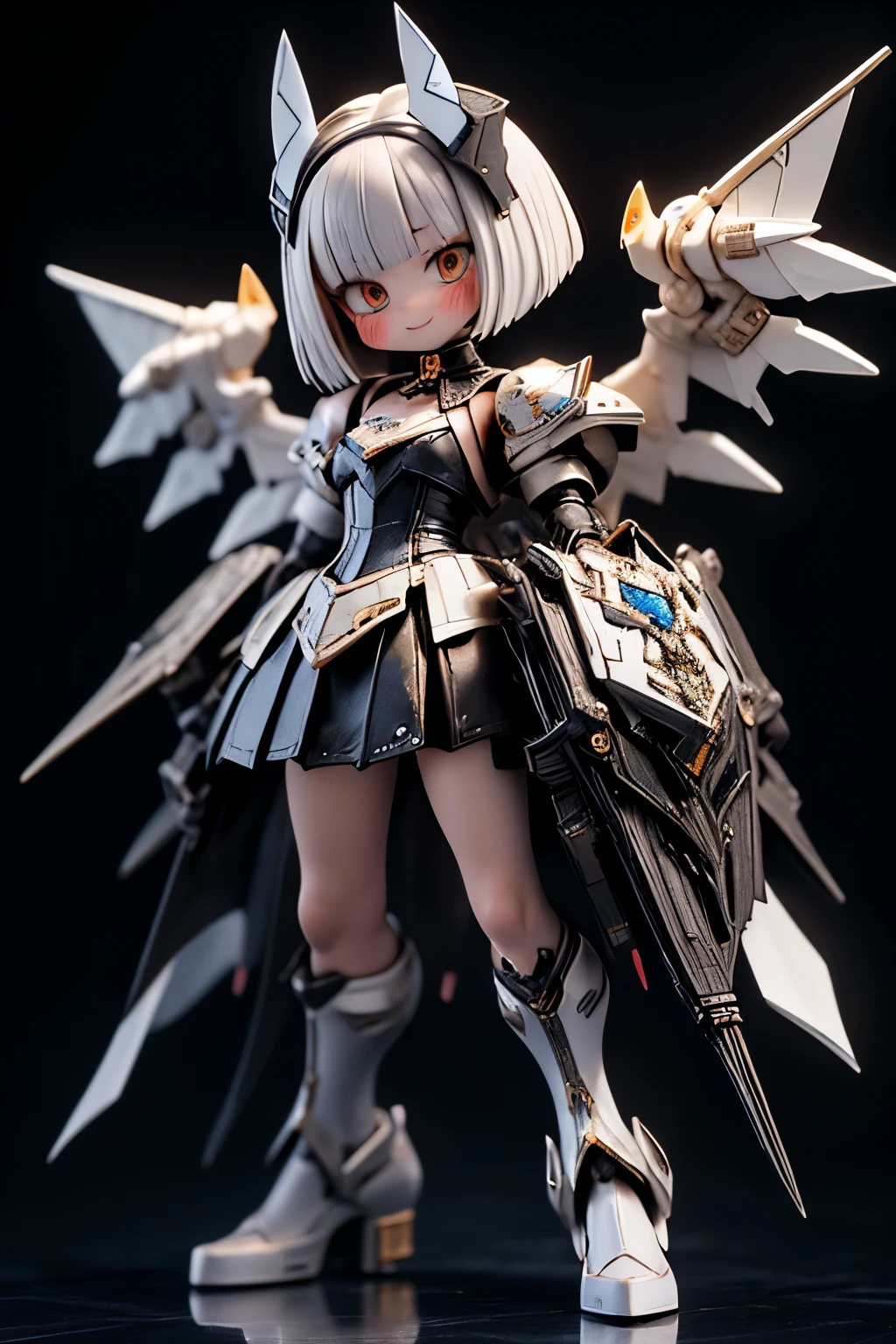 blink, chibi, Complete broker, Mega Mini, The body is steel...................., Metal., The legs are steel...................., Metal., My favorite cat ears, The wings are steel...................., Metal., The gun is metal steel.....................
