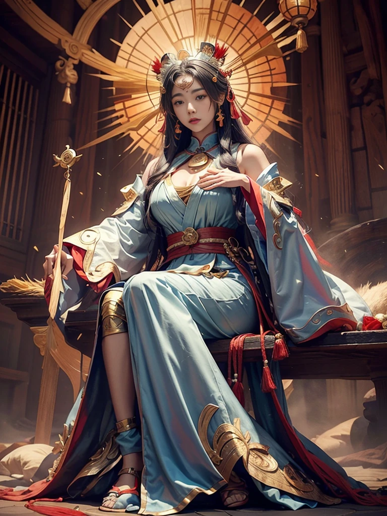 arafed woman in a sheered dress sitting in a forest, jellyfish priestess, ethereal beauty, fantasy photoshoot, a stunning young ethereal figure, fantasy gorgeous lighting, ethereal fantasy, jellyfish shrine maiden, jellyfish phoenix, jellyfish pheonix, ethereal glow, translucent dress, ethereal and dreamy, closeup fantasy with water magic, ethereal fairytale, fantasy dress, fantasy beautiful