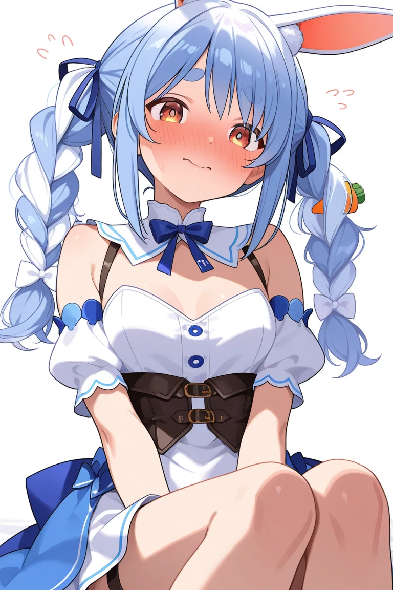 hololive、Usada Pekora、Embarrassed Face
