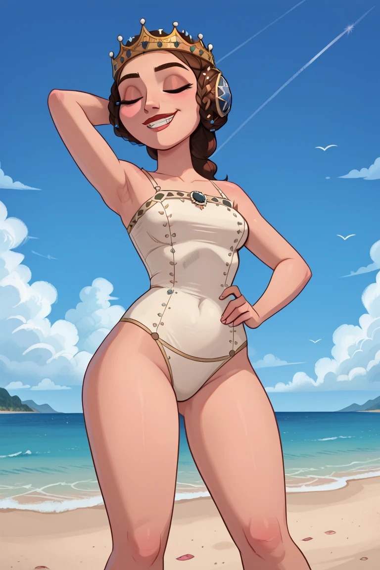 ((masterpiece), best quality, high quality, professional quality, highly detailed, highres, perfect lighting, natural lighting), Generate a stunning, ultra-detailed masterpiece, Protector of hearth and home, with a nurturing presence and a warm glow, Duchess, Tall, Toned, Oval Face, Tan Skin, Black Hair, Blue Eyes with Green Flecks, Long Nose, Thin Lips, Receding Chin, Shoulder-Length Hair, Straight Hair, Formal Updo, small breasts, Clip-on earrings, teal velvet lipstick, Mosaic, intriguing, Science Fiction,Make a breathtaking, highly detailed illustration, Caparisoned, Chanteuse, Average Height, Lean, Diamond-Shaped Face, Fair Skin, Light Brown Hair, jade Eyes, Short Nose, Full Lips, Prominent Chin, Shoulder-Length Hair, Thick Hair, Sock Bun, small breasts, Dangle earrings, violet sheer lipstick, An inverted world with sky beneath and ground above, defying expectations, Intricate crystal formations that resemble frozen flowers, capturing the magic of nature,Splattering on impact, high-waisted bikini, Gal, Tall, Firm, Triangular Face, Tan Skin, Auburn Hair, turquoise Eyes, Narrow Nose, Full Lips, Sharp Chin, Shoulder-Length Hair, Wavy Hair, Sock Bun, full breasts, Clip-on earrings, soft pink sheer lipstick, Partial coating of swirling liquid, Calm bay serenity