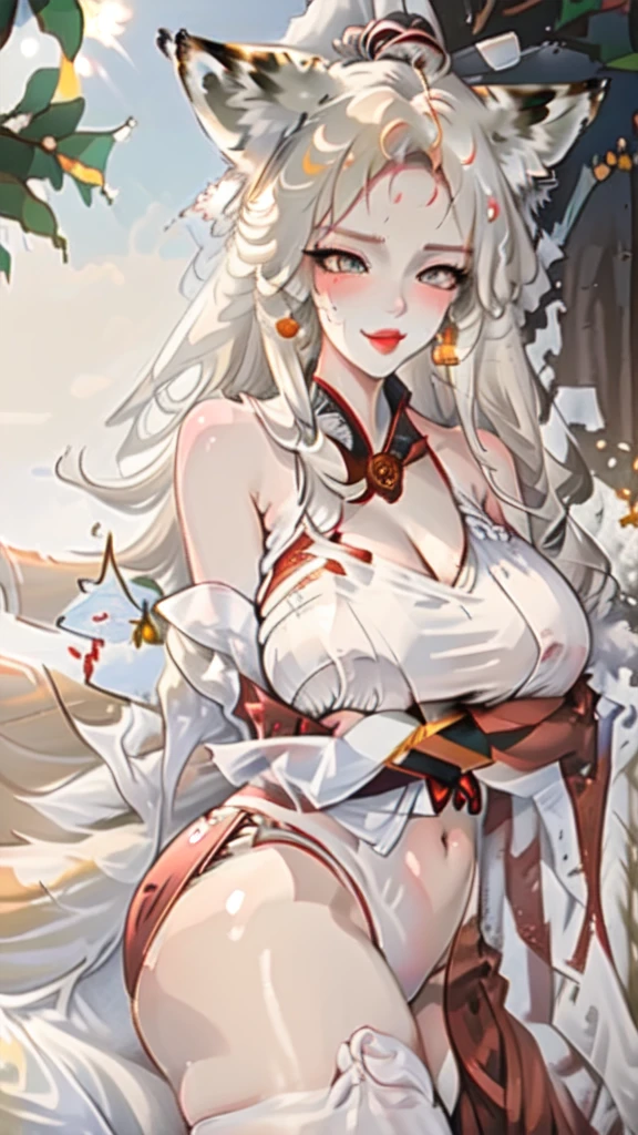 1 girl,long hair,silver hair,starry eyes,White rabbit clothing coordinates,flower tattoo,enchanting,floral pattern,Shaded solid color,combat readiness, Magic Sword Card,Bloody Rhapsody,Syracuse