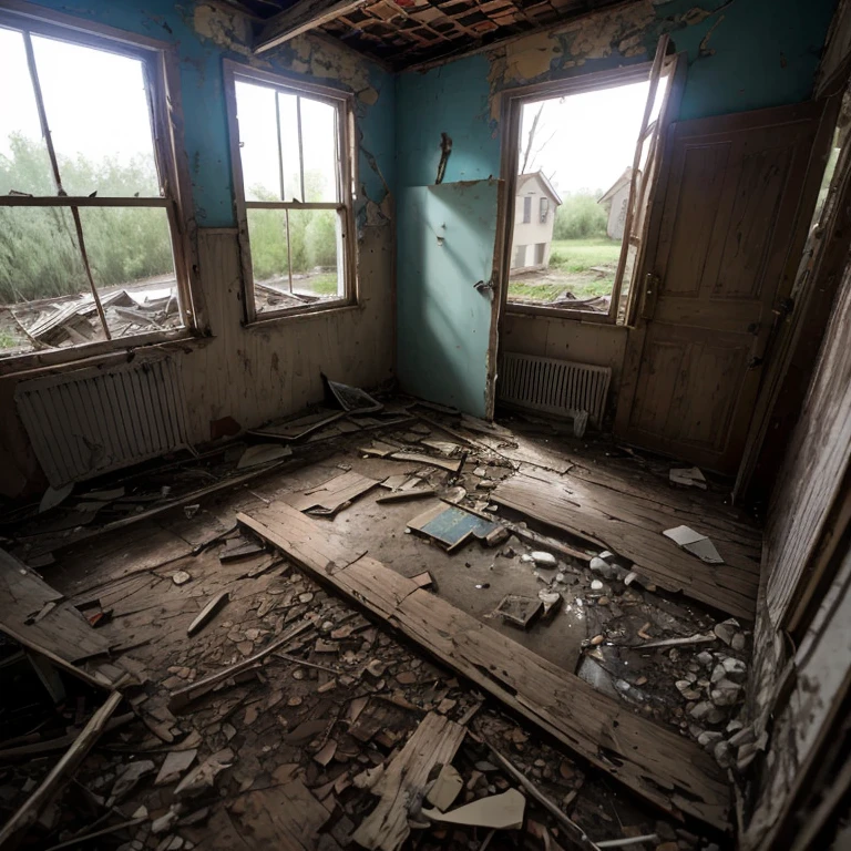 an old run down house with a broken window and a broken door, abandoned house, dilapidated house, an abandoned old, old abandoned house, dilapidated, old house, dilapidated houses, derelict, derelict house, location of a dark old house, abandoned, abandoned buildings, an abandoned, photo of poor condition