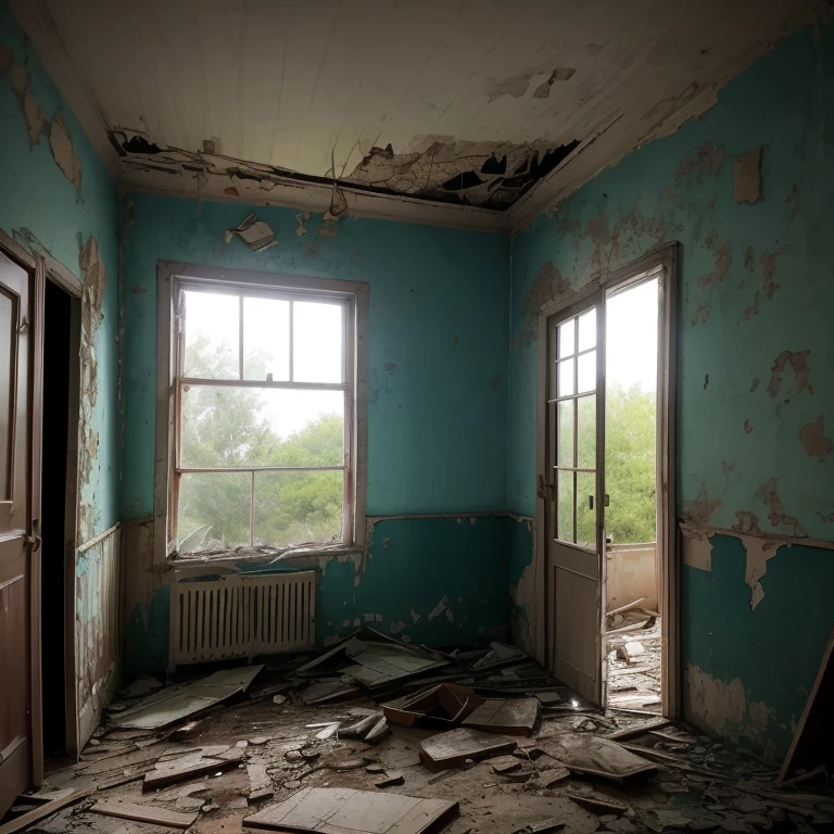 an old run down house with a broken window and a broken door, abandoned house, dilapidated house, an abandoned old, old abandoned house, dilapidated, old house, dilapidated houses, derelict, derelict house, location of a dark old house, abandoned, abandoned buildings, an abandoned, photo of poor condition