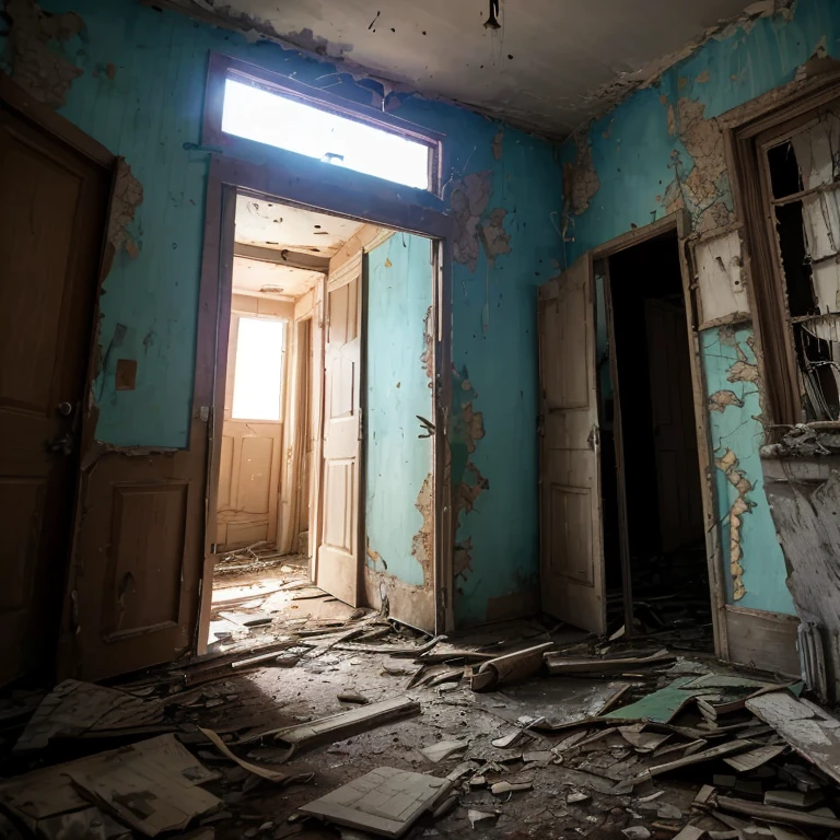 an old run down house with a broken window and a broken door, abandoned house, dilapidated house, an abandoned old, old abandoned house, dilapidated, old house, dilapidated houses, derelict, derelict house, location of a dark old house, abandoned, abandoned buildings, an abandoned, photo of poor condition