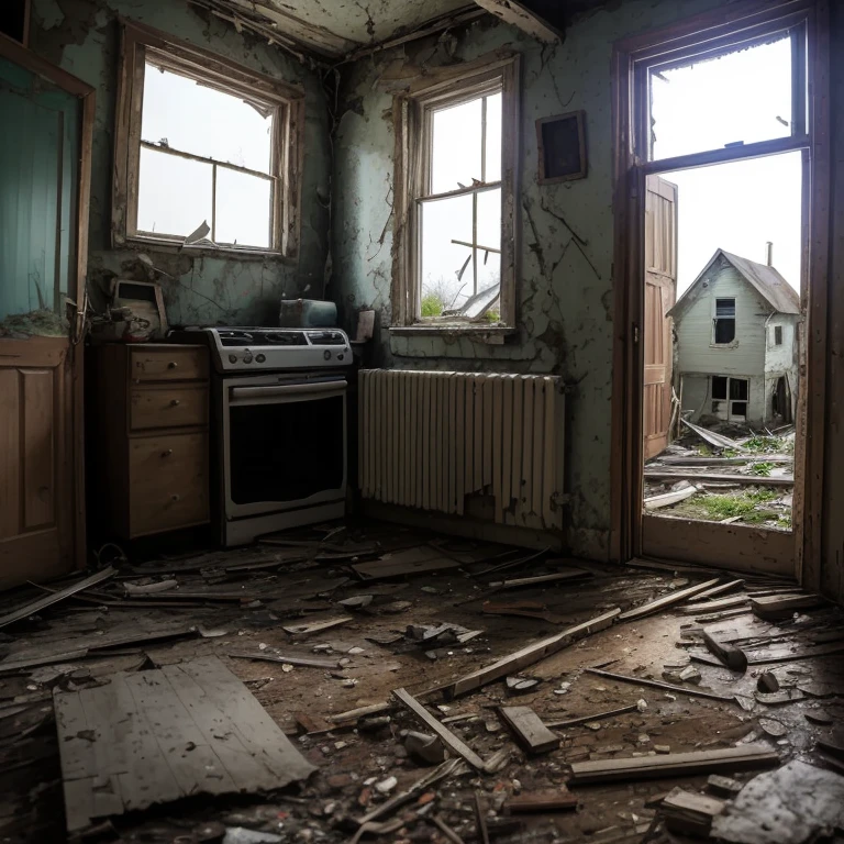 an old run down house with a broken window and a broken door, abandoned house, dilapidated house, an abandoned old, old abandoned house, dilapidated, old house, dilapidated houses, derelict, derelict house, location of a dark old house, abandoned, abandoned buildings, an abandoned, photo of poor condition