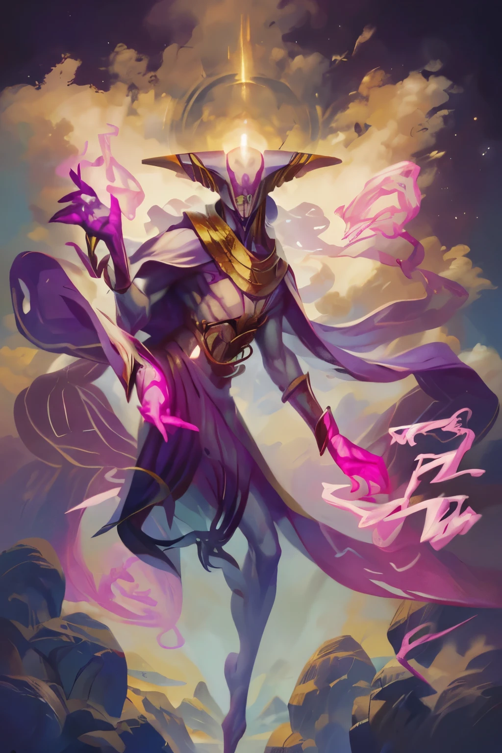    (full body image, (forbidden to cut or not) they appear from head to toe, Formato PNG      não cortar  , transparent background, white background, a creature with a purple alien appearance, And a pink aura around you