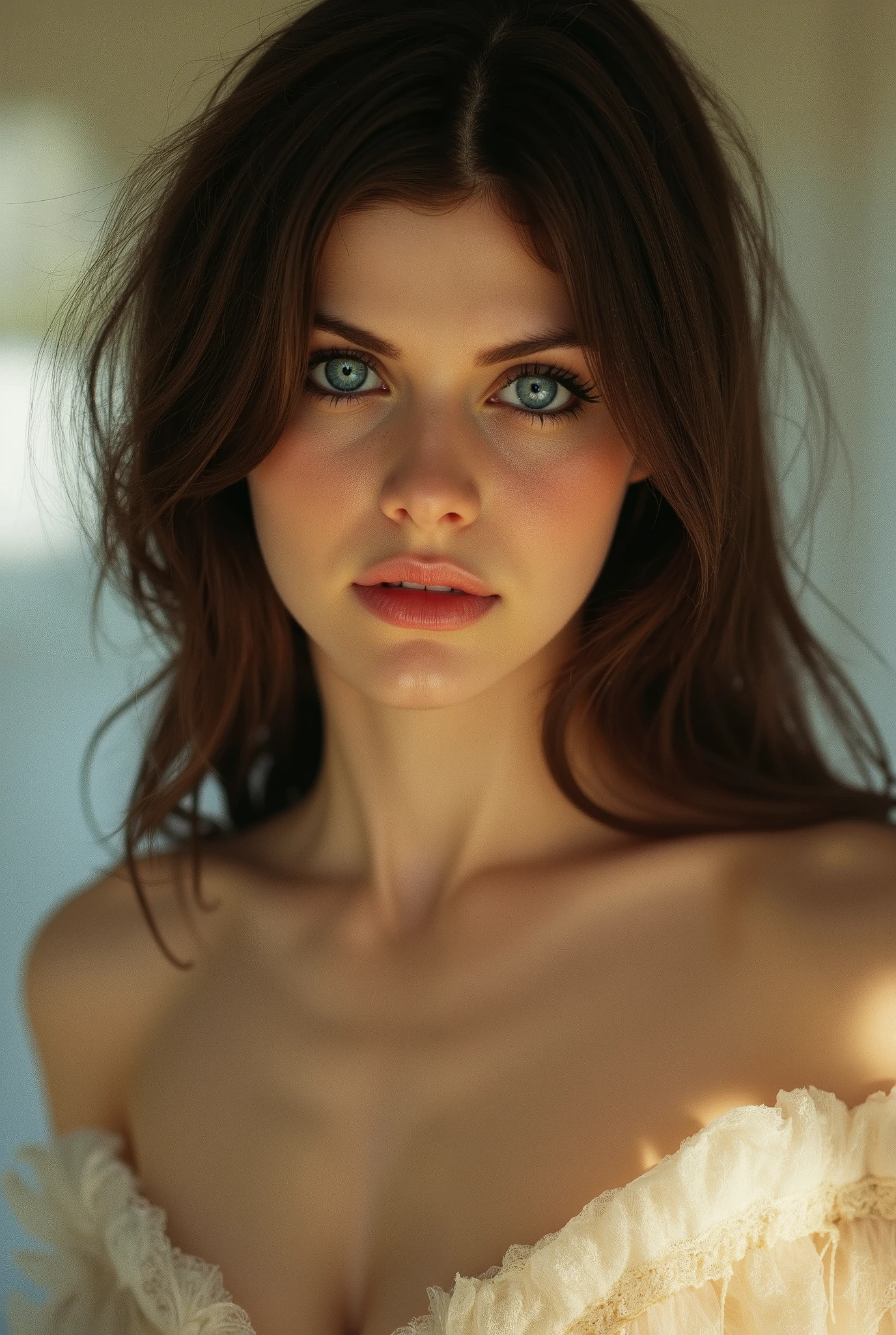 Generate girl thats looks exactly like Alexandra Doddario.