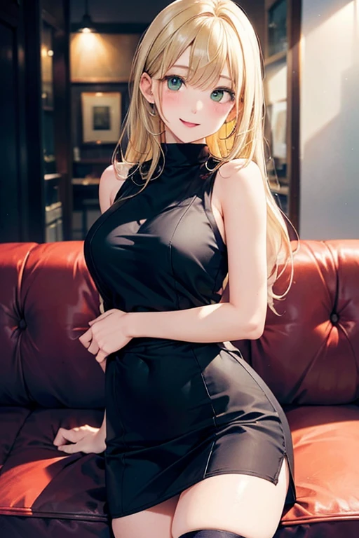 ((Female Teacher Sitting on Classroom Chair and Opening Legs)), Necklace, Earrings, Full Body V6, (((Long Blonde Hair)), ((Translucent Black Mini Dress, Skirt)), Cleavage Emphasis, Sleeveless, Short, ((White Underwear Visible)), Superb, Ultra High Definition, RAW Photography, Realism 1.25), (Bright Lip Gloss, Long Eyelashes, Smooth) Face, Bright Skin, Natural Shadows, Wide Light, Wide light, depth of field, strong colors, subtle caustics: 0.8), smile, (big), v6 with contempt and arrogance and elegance, with windows showing different buildings in the city,