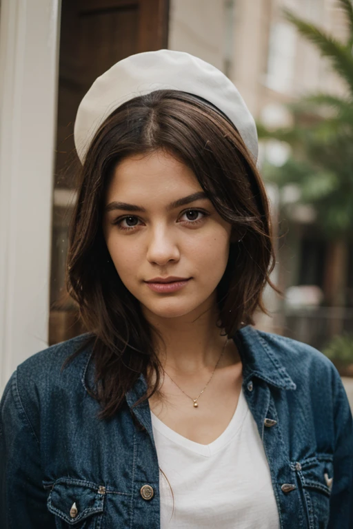 1 Woman, (Realstic:1), Content, fully body portrait , 24 year old, ((face, happy)), stunning RAW , the beautiful face, long brown hair, ultra beautiful woman, miss univers, sharp focus, highly detailed, 8k UHD, natural lighting, octane render, maximum detail, hyper-detailed, hyper-realistic, ultra-detailed, highest detail quality, ultra-realistic, shot with Canon r5 35mm lens f/5. 6 --ar 69:128 --style raw --v 5. 2, (high detail skin: 1.2), 8k uhd, DSLR, soft light, high quality, film grain, 20mp, Fuji XT3 , 80mm, Hasselblad, perfect eyes, solo and her happiness radiates from the image, analog style (gaze towards viewer:1.2) (skin texture, no make-up, natural make-up) (film grain:1. 3, front view, very detailed, natural, high resolution, best quality, intricate detail, very detailed, detailed skin, realistic skin texture, texture, detailed eyes, professional, 4k, kodak color vision, extremely detailed, photorealistic, realistic, post-processing, maximum detail, roughness, real life, ultra realistic, photorealism , in a cafe in a red winter coat and hat