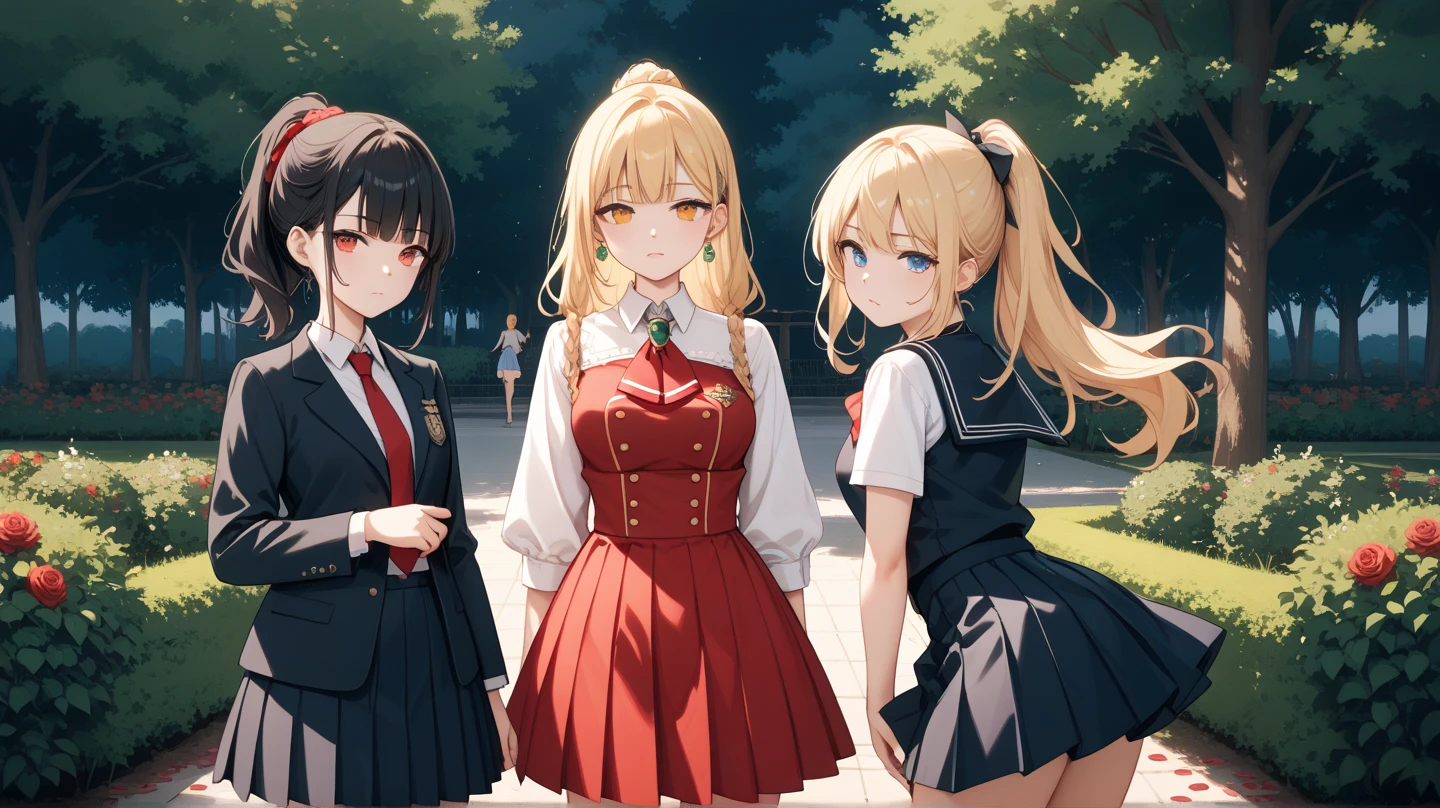 Anime. 4 girls. Young girls. Lovely girls. High school girls. Standing. Full height. Full body. School gate. Stomachs hurt. Hands on bellies. Knees together, feet apart. Girls can't stand straight. Diarrhea. Pooping in panties. They poop on the street. Embarrassment. Tears in my eyes. Beautiful character design. Shiny skin. nswf. Official art. Extremely detailed CG Unity 8k wallpaper. Ideal lighting. Ultra high resolution 4K. Super detailed 8K resolution. A high resolution.