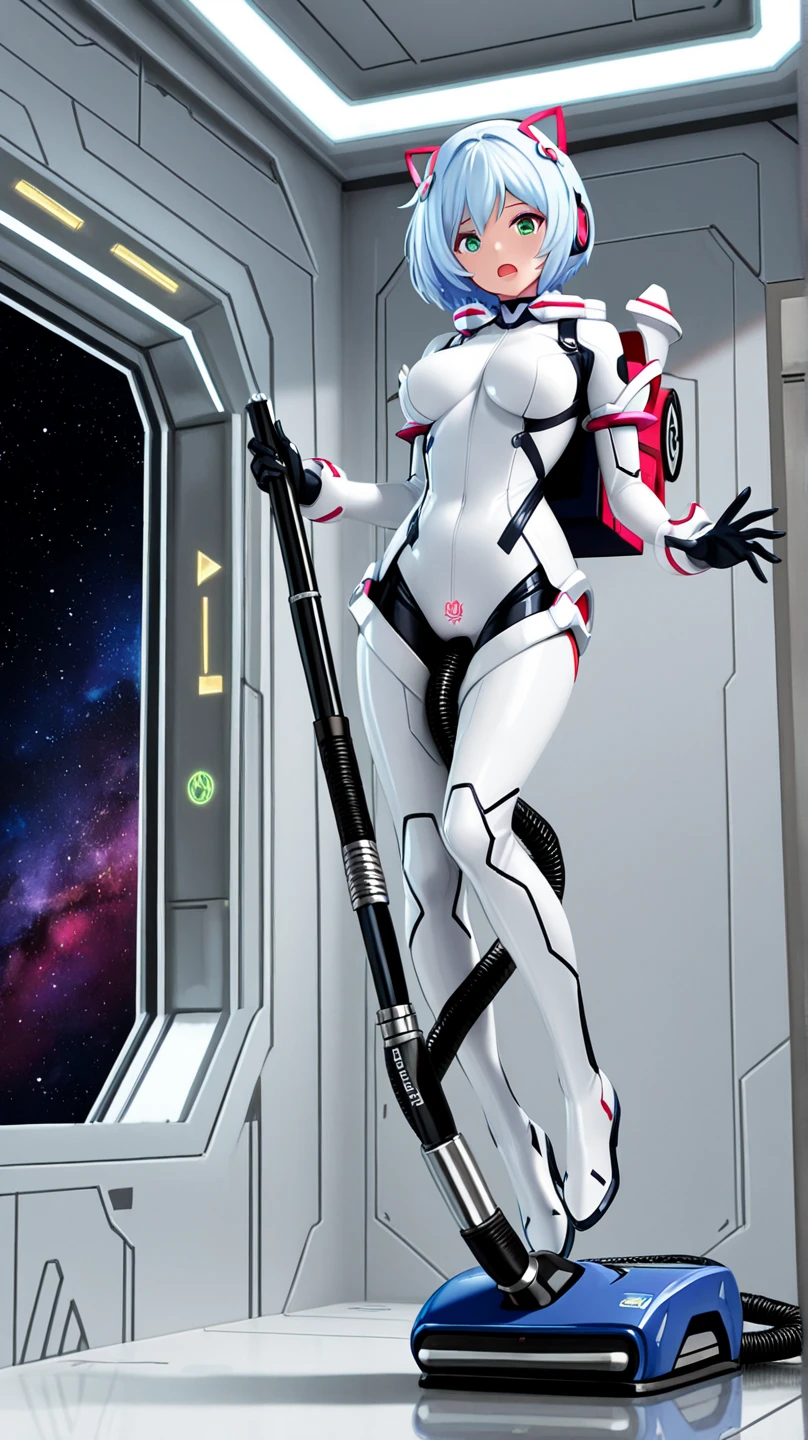 8K uhd, materpiece, a beautiful girl, detaild eye, good face, detaild eyebrow, cyberpunk outfit, white outfit, cyberpunk, Cyberspace, cyberpunk shining background, neon effect, Spreading lighting, red lighting, whole body capture,full body,big tits ,big tits