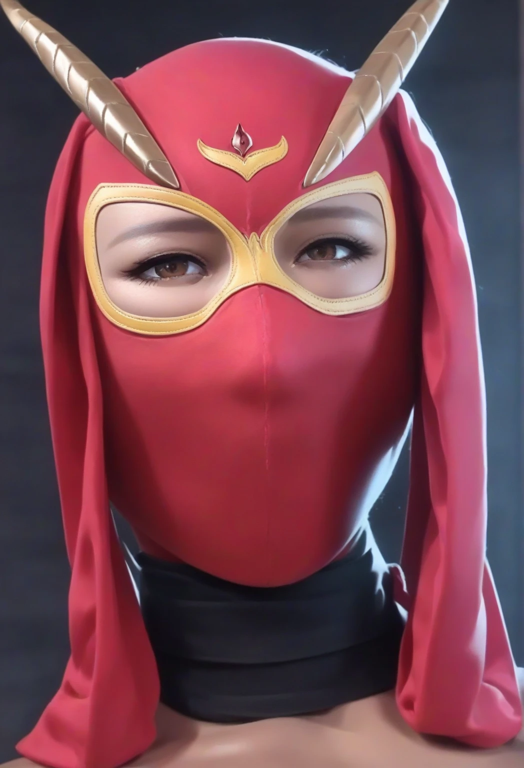 (Kamen rider Ark) Very cute and baby-like face, Power puff girl, Naked, Angry pose, Angry face, (((RED HIJAB MALAY GIRL))), (((LONG HAIR))), masutepiece, High quality, UHD 45K, Realistic face, Realistic skin feeling , A Japanese Lady, 8 years old, , Very cute and baby-like face, (((FLAT CHEST))), (MATRIX WORLD), ((look In front at the camera and SADNESS)), (((SMALL BREAST))), (((CUTE GIRL))), ((RED LIPS)), ((RED, BLACK, GOLD, KAMEN RIDER SUIT)), ((CHUBBY)), ((VISIBLE CLEAVAGE)), ((RED NAIL)). Standing at the toll road