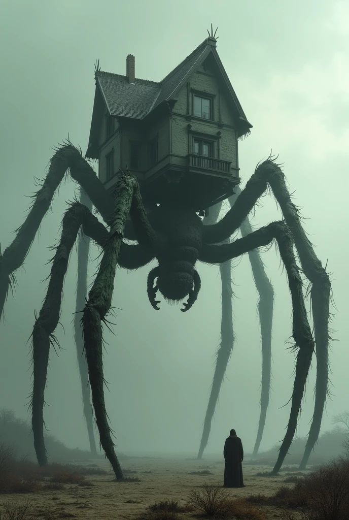 a terrified woman, giant spider, vintage photo, (best quality,4k,8k,highres,masterpiece:1.2),ultra-detailed,(realistic,photorealistic,photo-realistic:1.37),HDR,UHD,studio lighting,ultra-fine painting,sharp focus,physically-based rendering,extreme detail description,professional,vivid colors,bokeh,horror,dark,moody,dramatic lighting,chiaroscuro,cinematic