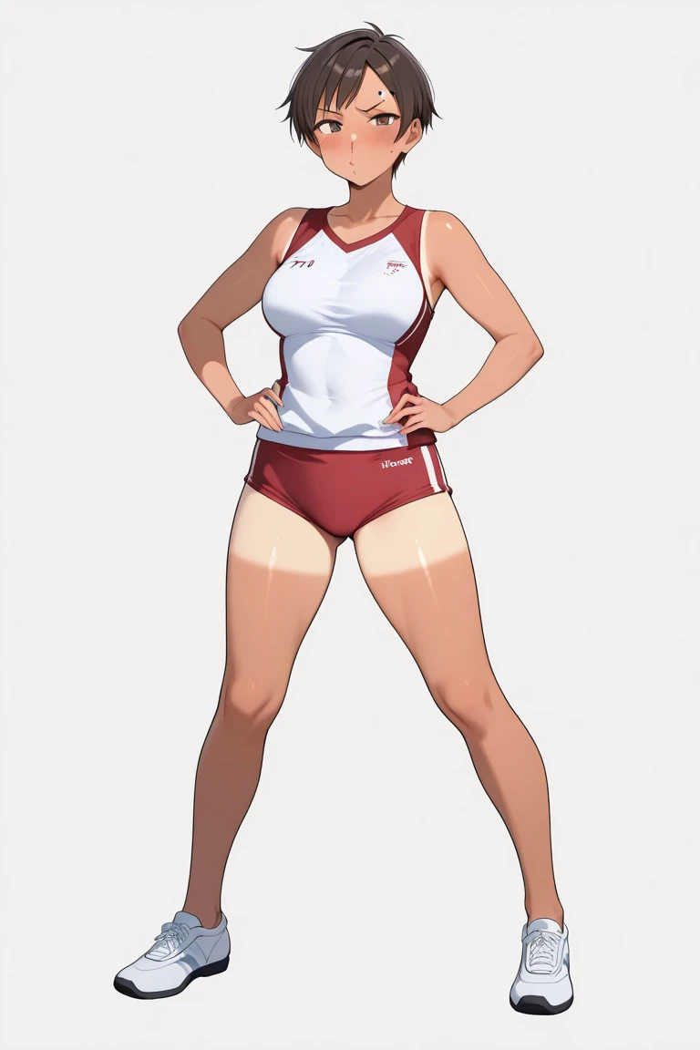 1womanl,3,milf,mellow,biggest chest,big breasts thin waist,Legs long,Raised sexy,Pornographic exposure, only,(Background with:bamboo forest,Clubs) She has very short black hair,standing,sweat profusely,soaked all over the body,seen from the front, slickedback hair, almost cloudy sky,(((Masterpiece artwork),(very detailed CG 8k unity wallpaper),best qualityer,cinematic lighting,detailed back ground,beautiful detailed eyes,shiny pupils,(Very fine and beautiful),(Beautiful and detailed description of the eyes),eyes black,Redlip,ultra detali,Masterpiece artwork,)),Facing the camera,(the upper part of the body),A high resolution,ultra detali),revealing breasts,bare genitalia, protuberance,legs are open,sexyposture,camel fingers,Ruddy complexion,With open mouth,facade,(dressing:boné de baseball,Red baseball jersey,legging de cor preta,Sports shoes),photo by full body,Show shoes