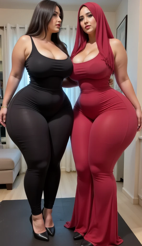 crimson hair(long straight line), pregnant woman, woman, ((masterpiece, highest quality)), fine skin, very detailed, cinematic lighting, surreal, blush, looking at the viewer, anna, anna from frozen, Princess, disney, bright red lips, pregnant woman, perfect body, sensual figure, curvy model, very plump body, sensual body, プラスサイズのwoman, attractive plus size model, curved hourglass illustration, swimsuit model, It has a curvaceous body shape, (turtleneck leotard swimsuit), Simple sea background, crimson hair(long straight line), pregnant woman, bright red lips,