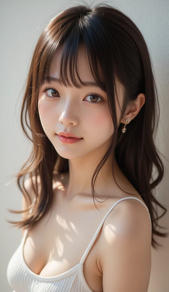 randome pose、mix4、(8K、Raw photography、top-quality、masterpiece:1.45)、(realisitic、Photorealsitic:1.37)、one girls、cute little、Cityscape、natta、Sateen、Wetty、profetional lighting、photon maping、Radio City、physically-based renderingt、Gradient black hair、white hair、short curly hair、a handsome、girl with、pale-skinned、top quality photo、hight resolution、1080p、(clearface)、(Detailed face description)、(Detailed hand description)、 (masterpiece), (Exquisite CG), extreme light and shadows, dishevled hair, masterpiece, lush detail, (Fine facial features), (Highest Quality Photos), (masterpiece), (Eye of Detail), Look in front of you, Fine clavicle,huge-breasted、