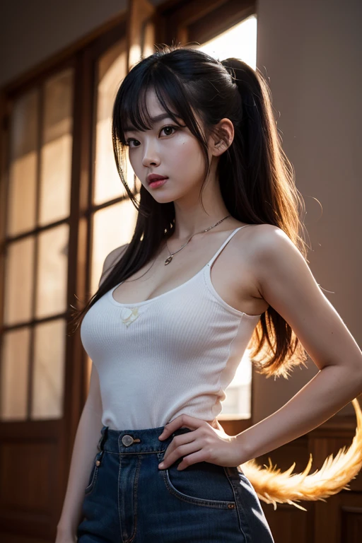 mix4, detailedeyes, (Best quality details:1.2),Lifelike,8K HD,(1girls:1.2),Super meticulous,High quality texture,ExquisiteDetail,Delicate texture,fined detail,high detaild,Extreme detail CG,High-quality shadow,Delicate beautiful and delicate face,Delicate beautiful and delicate eyes,deep of field,raytraced,Street view with sneakers、Back to a supercar(A beautiful 25 year old sexy Korean woman:1.1),mediuml breasts,Tall female,Beautiful legs,Luminous eyes,Blushlush,Perfect body,As thin as a whipping post,best qulity,ultra-highresolution,(Realism:1.4),1girls,off the shoulder shirt,Black tight skirt,Black collar,(Faded gray hair:1),(enormous breasts:1.2),looks at the viewer,close-up of the private parts,