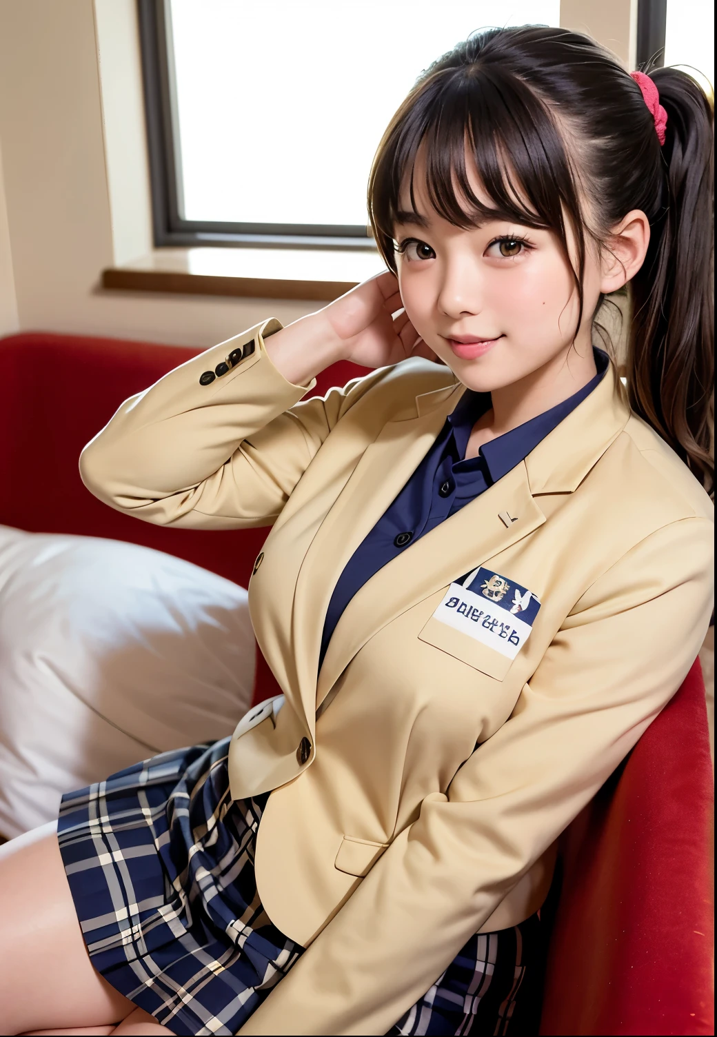 (8k, Raw photo, highest quality, masterpiece:1.2), masterpiece, highest quality, figure, Very detailed, Fine details, High resolution, 8k,wallpaper, Perfect dynamic composition,(Detailed high quality, Realistic depiction of eyes:1.3), ((2 girls, 2 high school girls)), The background is a room in a luxury hotel、 uniform、blazer 、Super Short Check Uniform Skirt、Navy blue knee-high socks、garter belt、huge 、Disheveled uniform, Play with each other,Touching each other's bodies,Touching the body of the girl next door, Short Bob Hair, Black hair color, hugeな胸, Big Natural Color Lip, Bold sexy pose, (Perfect figure), Crying a little、Cold Stare, Beautiful Makeup,Glitter makeup,The cutest 18 year old, Beautiful feet, Gravure idol pose, Voluptuous thighs, BREAK ceremony,((Random sexy poses、put in、Deep pleasure, Ecstatic eyes:1.2)), ((I gasp hard:1.2))、Ecstatic face、Climax expression, My whole body is convulsing