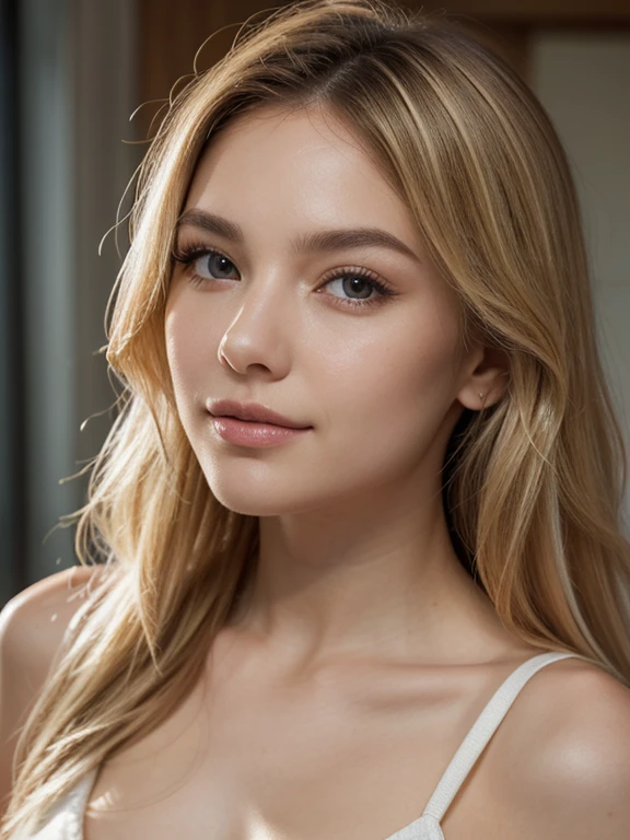 Picture of a French woman. Fit face. 22 years old, Sharp chin, photography, raw photo, masterpiece, extremely detailed photo, DSLR, photorealistic 1.4, ultra hi res, best quality, pink lips, perfect makeup, full body picture, tall, toned, busty, abs, cleavage