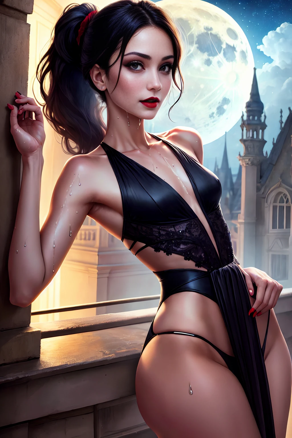 moon dark night outdoor luminescence Fire-follet dazzling Xwing "Star-Wars" BattleShip Futuriste Scene "Heavy Metal" Diplomatic Queen 6PO conceptual glamour pure female 34years key athletic slow walking Cosplay "Princesse Laia" "Daisy Ridley" "Nathalie Portman" Baroque symmetrical fullbody athletic Goddess face cheekbones effects rougeoiment embarrassed:1.5 saturated:1.5 hairstyles ecstatic lazuli goute entre beaux:1.5 yeux:1.5 dark brown pupils black irises turquoise sapphires mouth open teeth obvious smiles fringes:1.5 clavicles jacket floating jacket fixed shoulders:Open cape levitating jaket opals white shirt papillotes leathers bikini various breasts pointed:1.37 satin skirt:1.5 soies assorties lace corsait gothic zip tin navy thick amples spinelles nombril:1.5 Size chastity belt:1.5 silver adorned padlock Gold scarlet pubis-hairy obvious indigo garter underwear snap thighs legs boots gothic decorated onyx ruby invokes:1.37 delicate Toys CGSCOSITY robots sunLight ultra:1.5 pro-photorealistic:1.5 optimal:1.5 qualities:1.5 accurate:1.5 details:1.5 max:1.5 resolution:1.5 colors-coded:1.5 perfection:1.5 improved:1.5 graduated:1.5 Octane_rendered:1.5 UHD XT3 16K DSLR HDR UnrealEngine5 volumetric:1.5 Shadows 3dcg Analog ultra_Sharpness:1.5 Android Mecha Robot (EOS R6 135mm 1/1250s f/2.8 ISO400) C3PO fullbodye "Darth Vador" Mechanized adaptable gadjet Carbonites rune mannequins "Bruce Weber" girls tattoo fully dressed armor chrome Mandalorian heavy metallic flat bands fathoms brass richly decorated:1.37 embroidered glyphs ornate lava weapon plasma Tourmaline silver engravings lava incandescent DeathStar:1.5 inox xwing-fire-shoot-laser depthfield:1.5 background:1.5 equirectangular 360 chef-d&#39 Alessandro Casagrande Michelangelo nsfw etc.