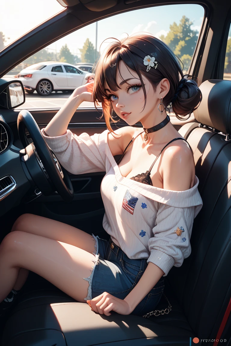 girl, Sweat, vapor, Medium Chest, shy, Beautiful Hands, Looking at the audience, sexy look,NFSW