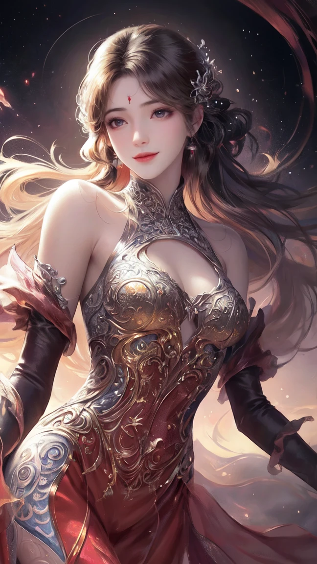 masterpiece, Top quality, best quality, Official Art, beautiful and aesthetic:1.2, 1 Girl:1.3, Extremely detailed, Fractal Art:1.3, rich and colorful, The most detailed