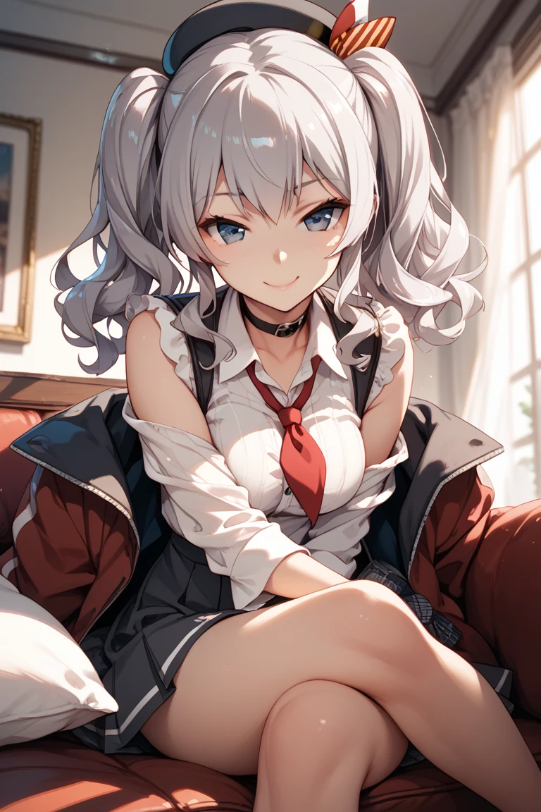 absurdres, absolutely resolution, incredibly absurdres, highres, ultra detailed, official art, unity 8k wallpaper,
BREAK
1 girl, soro, twintails, bow, cardigan vest, short sleeve shirt, plaid skirt, over black legwear, loafers, smile, Sexual girl, seducing men, colourful, bewitching eyes,