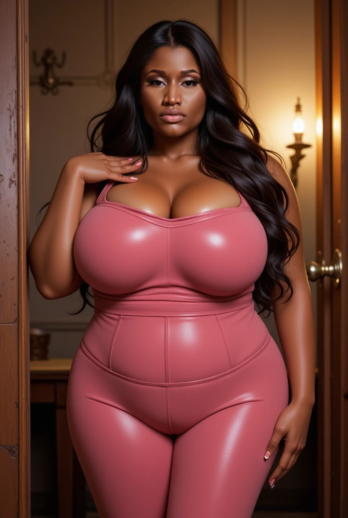 Hyper realistic super detailed sexy Melanin detailed, expressions faciales sexy, seductive facial expressions, [Cardi B face: 1.4): 0.4], 16K resolution, 4k resolution, (Ventre plat parfait), (image couleur), big round ass, bubble ass, front view, BREAK Outfit: Melanin exudes confidence and attitude in her red gala attire, opting for a sleek and stylish look. She wears a pair of high-waisted form-fitting pants that elegantly accentuate her legs. With a red top and jewelry, on all fours at the lake.
Body:, captivating eyes, and large D-cup breasts, Melanin exudes confidence and elegance in a red background.
Looking at viewer, masterpiece, best quality, highly detailed, desire, blush, (Beautiful and detailed eyes description), (beautiful and detailed face), Perfect female body, (Best Quality), (ultra-detailed), (master piece), (hight resolution), (Original), (the Extremely Detailed CG Unity 8K Wallpapers)