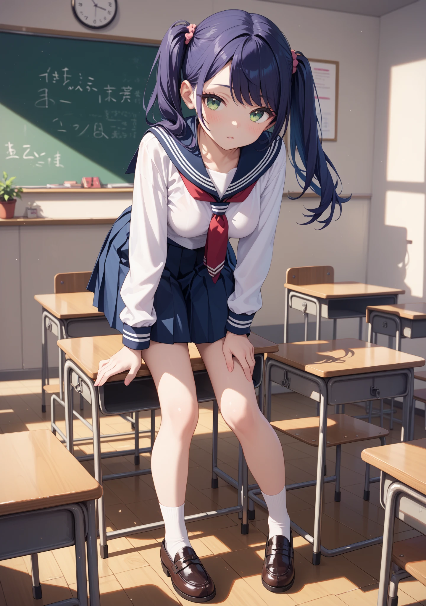 A 33-year-old female teacher and 12-year-old girls、Be surrounded by crowds、子供用のunderwearを脱いでいる、Change clothes in the classroom、underwear、Skinny