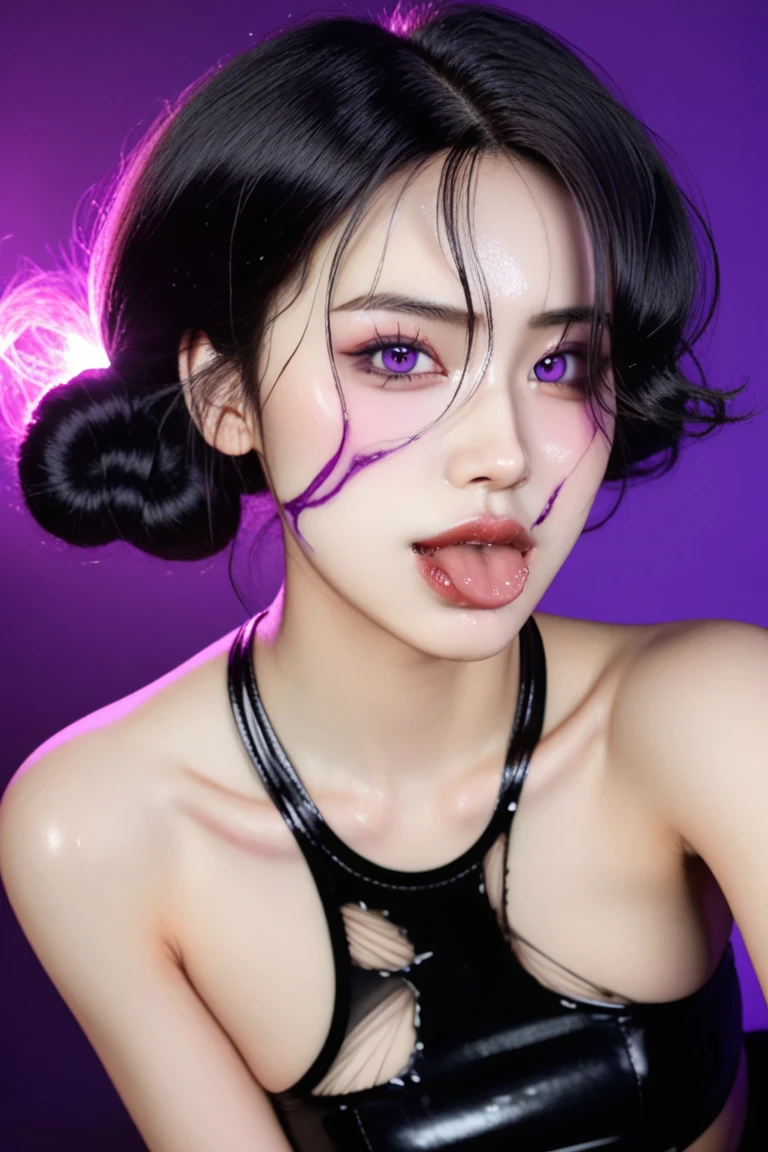 Big Tits,Big Ass,
Rokurokubi (Rokurokubi)
• Costumes: Wearing a black and purple kimono。She wears accessories that resemble snakes and vines entwined around her neck.、Expressing the monster-like appearance of the elongated neck。On the sleeves and hem、Uses a material with a ghostly, sheer look。
• Makeup: Paint your skin white、Use purple eyeshadow to create a mysterious look.。Lips finished in dark red、Apply detailed vine and snake-like face paint to the eyes and cheeks.。