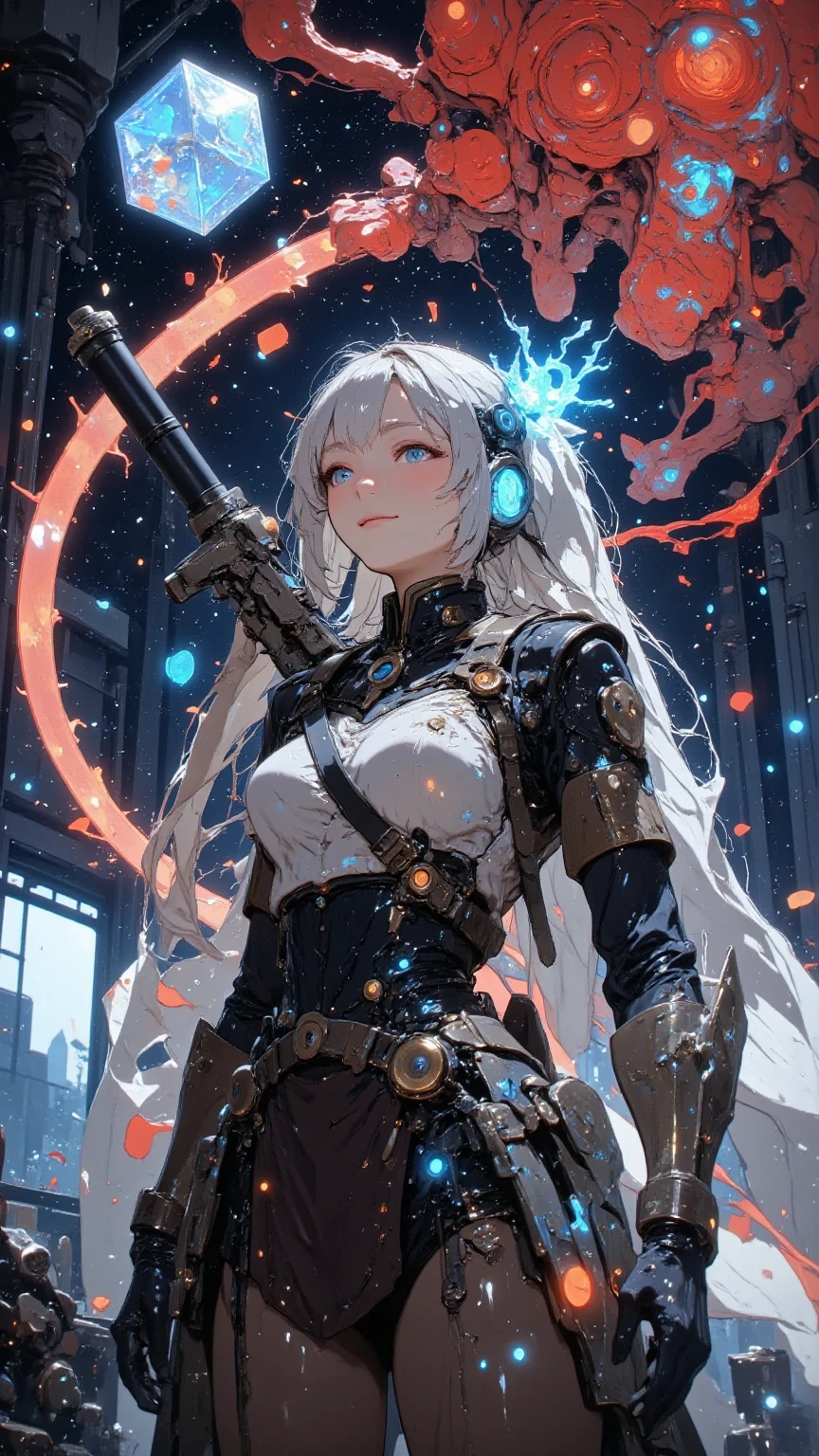 girl with goggles holding a sniper rifle, silvered hair. her hair levitated. a character with striking green eyes of flies and goggle on her head.. unreal 5. rpg portrait, of a sniper girl in war, striking detailed art style, ross draws 1. 0, from girls frontline, detailed game art illustration, soldier girl, girls frontline style, epic digital art illustration, girls frontline cg, detailed game art, ross draws 2. 0, fps game concept art