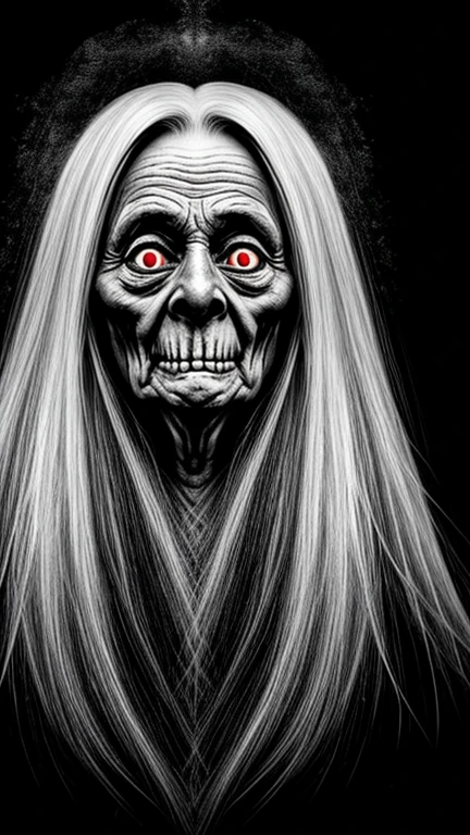 elder、White people、Horror、scared、Black and White、Westerners、Horror Movies、bleed
