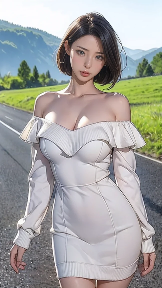 (best quality, 8k, highres, photorealistic:2.0), (solo, one girl:2.0),(ultimate beautiful girl:2.0),(shiny skin),(oily skin),(blonde girl:1.5),(short hairstyle:1.5),(beauty:2.0),Blush brown makeup , dark eye makeup , use pink glossy lipstick,(big beady eyes girl:1.5),(droopy-eyed girl:1.5),(thin girl:1.5),(baby face girl),(sex appeal),(sweet smelling girl),(Photographed in the park late at nightt:1.8),(girl taking a walk late at night:1.5),(dark night road:2.0),(she works for low wages:1.5),(kind-hearted woman:1.5),(she has a nice smile),(she is very sociable),(from a very poor family:1.5),(virgin girl),(She is a secret pervert.),(she covertly lewd),(she looks so erotic),(Preserve virginity for devout Christians),chuuChloe,(wearing casual dress:1.5),(Breast cleavage emphasis),(A woman with very soft breasts),(woman fantasizing about sex:1.5)