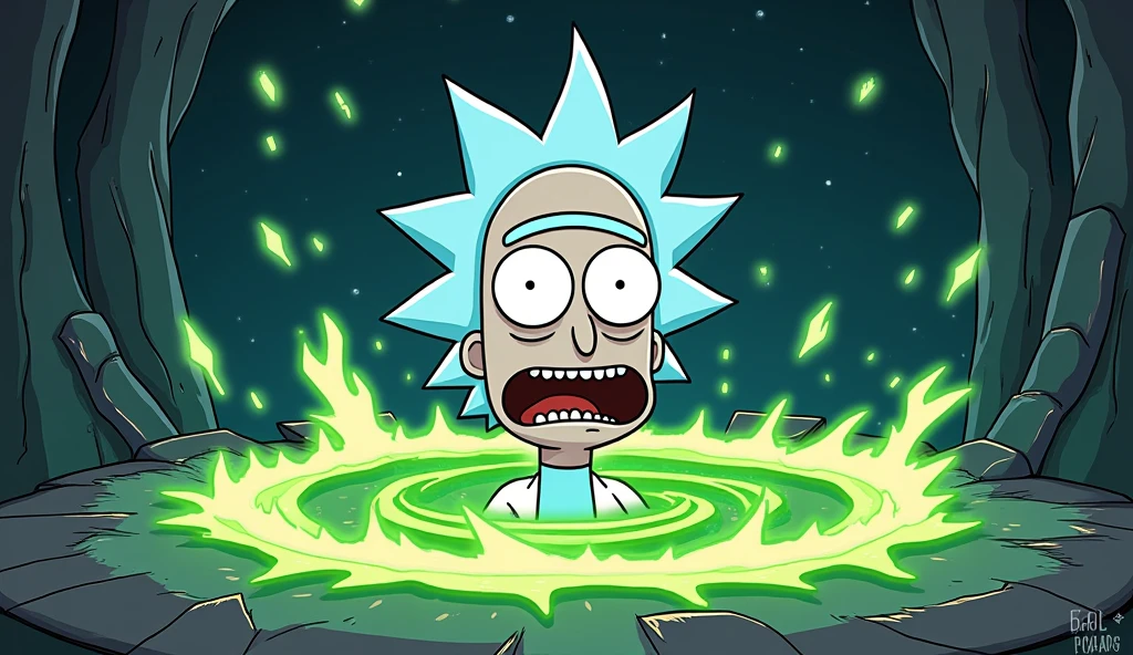 Рик Рик Рик Рик, Рик Санчес, from rick and смертный, in rick and смертный art style, rick and смертный style, Стиль Рика & смертный, rick from rick and смертный, Рик Санчес in real life, rick and смертный, смертный from rick and смертный, portrait of Рик Санчес