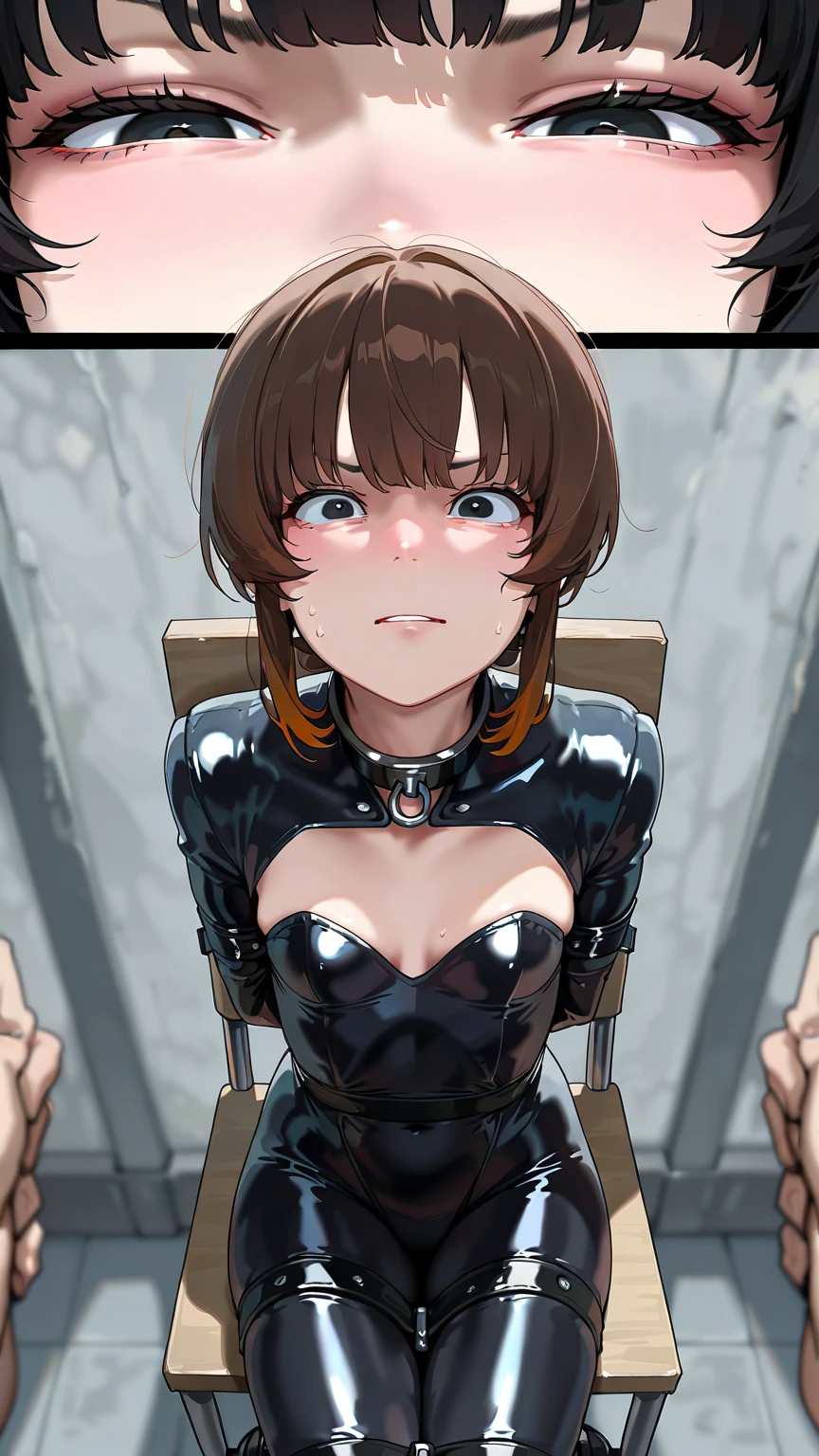 Locking metal collar