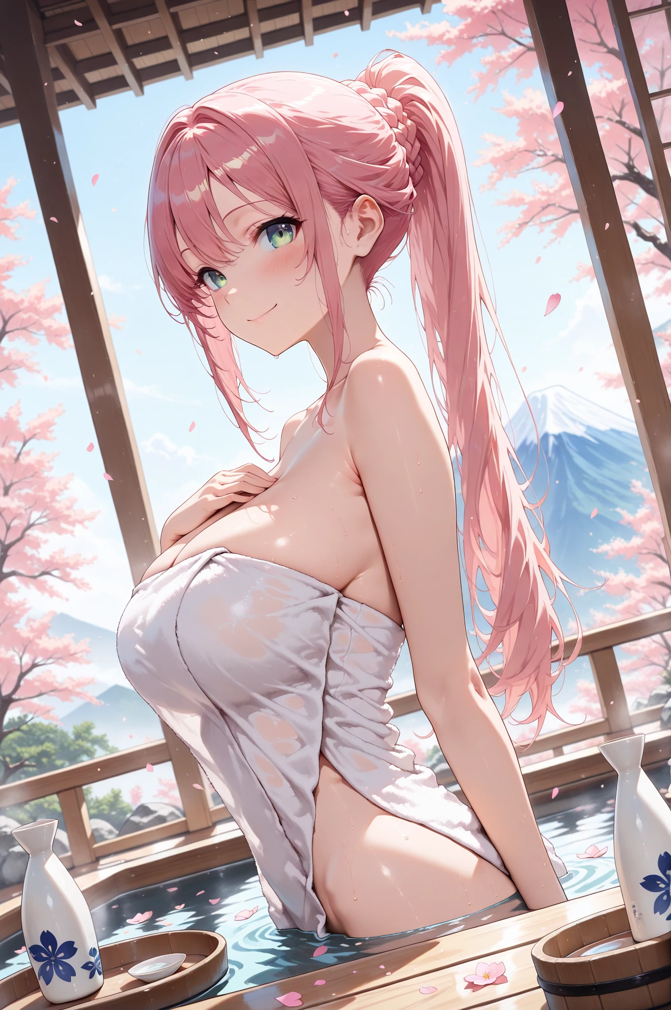(top quality picture、masterpiece level、very high res、超A high resolution,High quality detailing)、(A 24-year-old beautiful girl with perfect and ultimate beauty.,beautiful breasts and figure,Beautiful body,美丽的面容,Strong-willed eyes:1.5:1.5)、(she is a very beautiful woman with a beautiful face)、(Beautiful face written in detail,Beautiful body,Beautiful hair,Beautiful skin texture)、(Beautiful hair quality,Variety of hairstyles)、(She has a slender figure and her breasts are D cups)、(Lovely smile,Smile, Open mouth,),(Sleeveless knitwear,pleatedskirt,1 diamond necklace,1 handbag,shoulders are exposed),(A path lined with flourishing cherry blossom trees,Cherry blossoms in full bloom),(model poses,modelshoot,Magazine shooting),The wind is blowing、Beautiful Art Style, an animated character、(The whole picture、Detailed picture、accurate anatomy、Image without defects Highly detailed image、Accurate images、Perfect Image 1.5)、(Best Shot Photo 1.2)