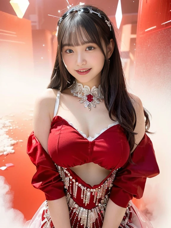highest quality)), ((masterpiece)), (be familiar with), perfect face。Create realistic images of top idols. That's a nice 17 year old, , The man is wearing a swimsuit with a naughty design that is not crazy. The high-long shot image shows her at a balloon shop surrounded by balloons.、Must be on the fluffy beach ball couch, With an expression of enjoying pleasure. Her appearance is that of a confident, plump and attractive woman with super big breasts., skin is smooth and beautiful.